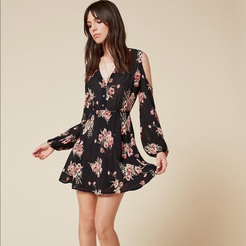 REFORMATION calla floral mini dress
